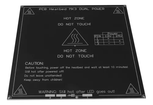 . Impresora 3d Cama Calefactada De Aluminio Placa