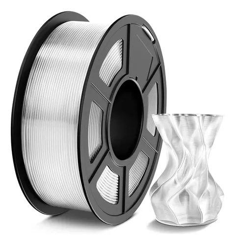 Filamento Petg Para Impresora 3d 1,75mm 250g Blanco Gris Neg