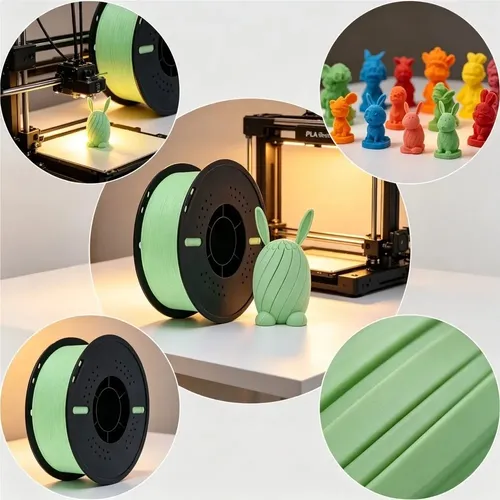 Filamento Pla Mate Verde 1 75mm 1kg Para Bambu Lab 3d