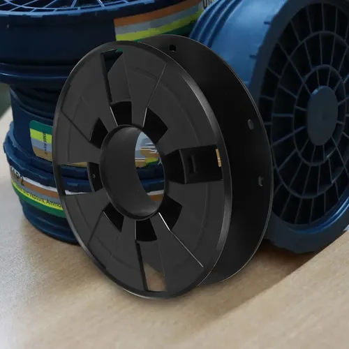 2 Bobinas De Plástico Para Enrollador De Cables Y Filamentos