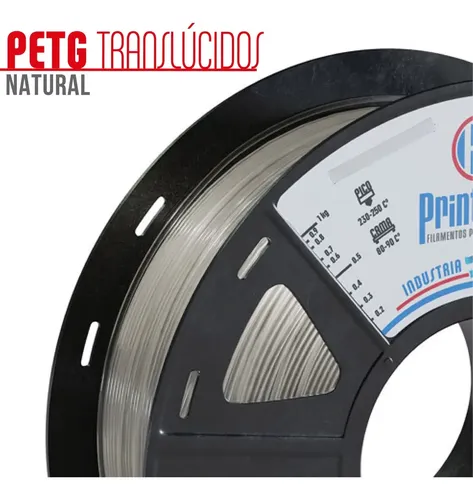 Filamento Para Impresoras 3d Petg X 1kg Full :: Printalot Color Natural traslúcido Ø 1,75 mm