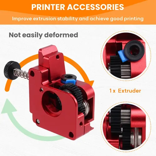 Kit Extrusor K1c Pro Con Soporte Y Engranaje Doble