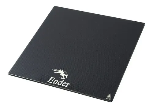 Base Cama Cristal Vidrio Carborundum 370x377mm Ender-5 Plus