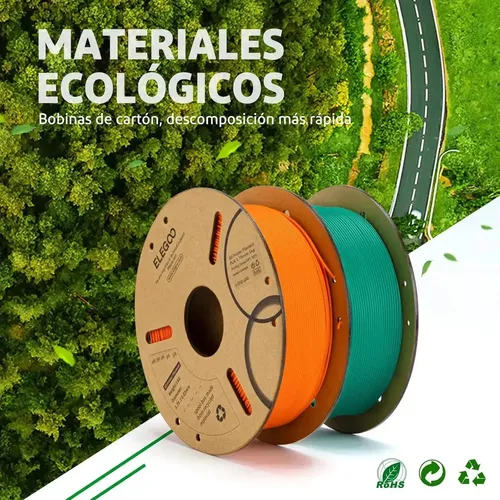 Filamento 3d Elegoo Pla 1.75 Mm 1kg Madera Relleno