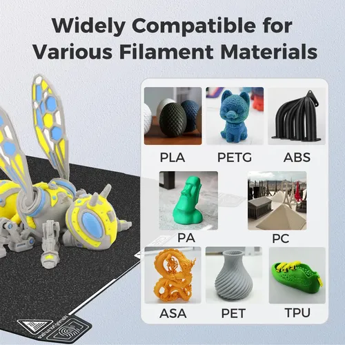 Build Plate Creality K2 Plus Textured Pei, 370 X 370 Mm, Spr