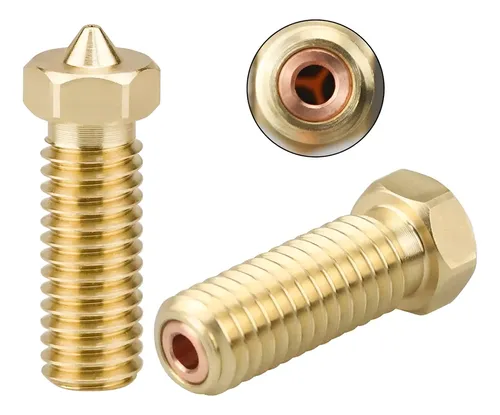 Pack 3 Nozzle Volcano M6 1.75mm Boquilla Impresora 3d 0.8mm