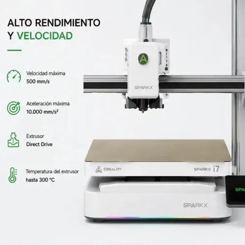 Impresora 3d Creality Sparkx I7 Combo Multicolor Gris