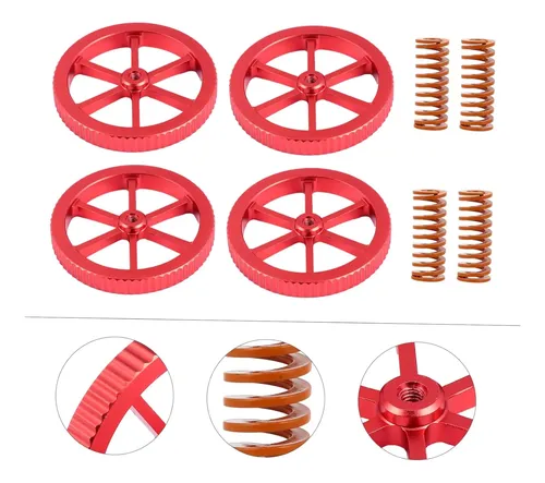 Kit 8 Tuercas Niveladoras Y Resortes Para Cama Caliente