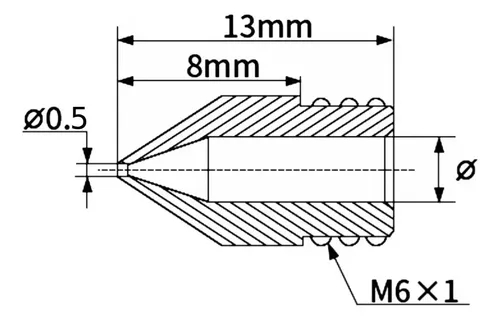 Boquilla Pico Nozzle Acero Inox Impresora 3d (elegir)