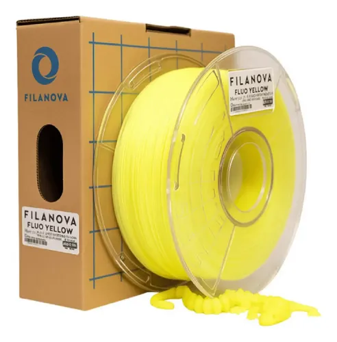 Filamento PLA 3D Filanova High Speed 1.75 mm 1 kg Amarillo Flúo