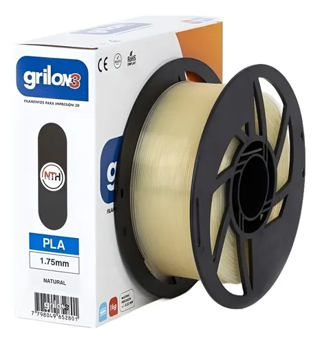 Filamento Pla Ingeo Grilon3 1kg – 1.75mm Impresion 3d Dropix Color Natural