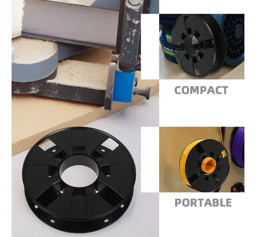 2 Bobinas De Plástico Para Enrollador De Cables Y Filamentos