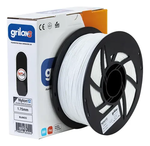 Filamento Nylon 12 1.75mm Grilon3 1kg Impresora 3d Joled