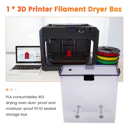 Caja Secadora De Filamentos Para Impresora 3d Hermética Y Re
