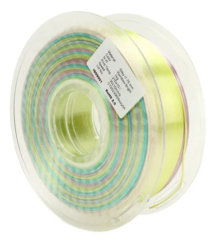 Filamento Pla Gradient Rainbow Multicolor Que Cambia De Colo