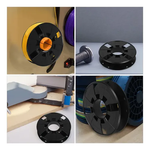 2 Bobinas De Plástico Para Enrollador De Cables Y Filamentos