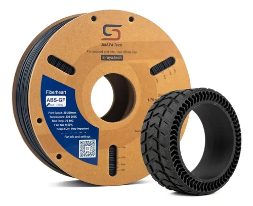 Filamento Abs Gf Negro 3d Alta Precisión Y Resistencia