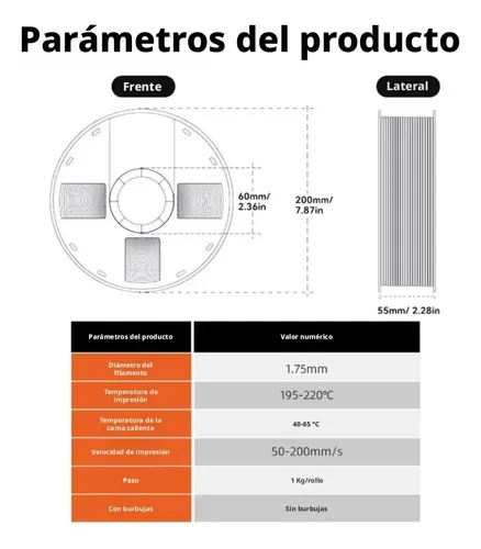 Filamento Pla Mate Rojo 1kg 1 75mm Para Impresora 3d