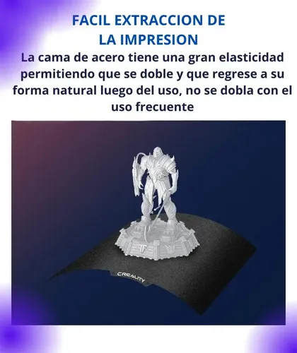 Cama Magnética PEI Doble Cara Creality, para Impresora 3D 235×235 mm