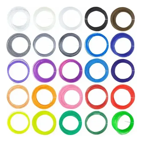 Pack Filamento Para Lápiz 3d 20 Colores 300g Repuesto Pla