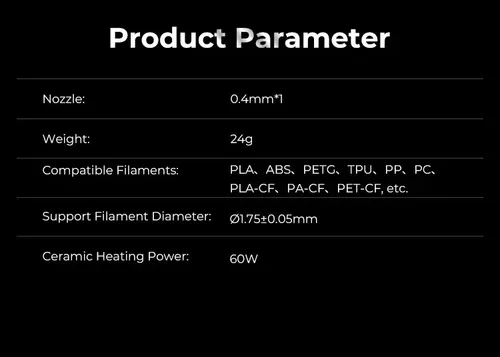 Hotend Ceramico Para Impresora K1 Max Y K1 Creality Original