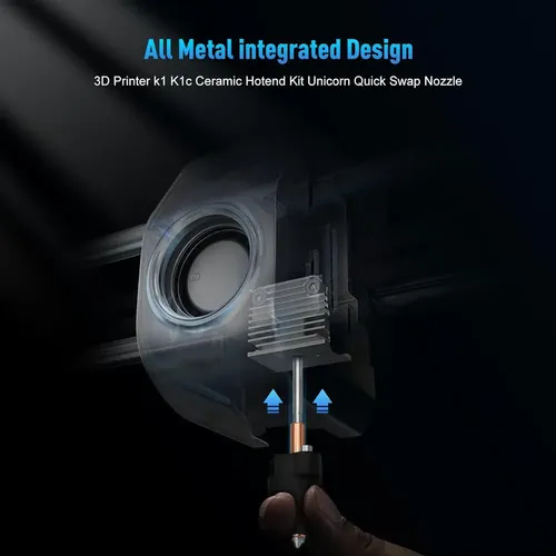 Impresora 3d Hotend K1 K1c Kit Hotend De Cerámica Quick Sw