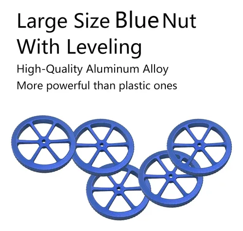 Kit Nivelador Azul Con Resortes Y Tornillos Para Ender 3d