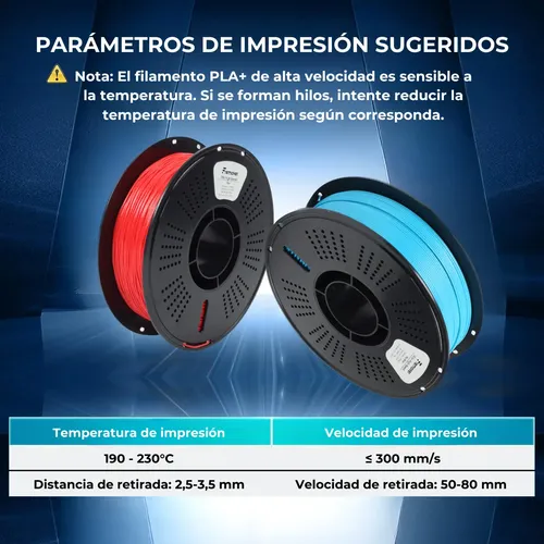 Filamento Impresora 3d Pla+ High Speed X1kg 1.75mm Fremover
