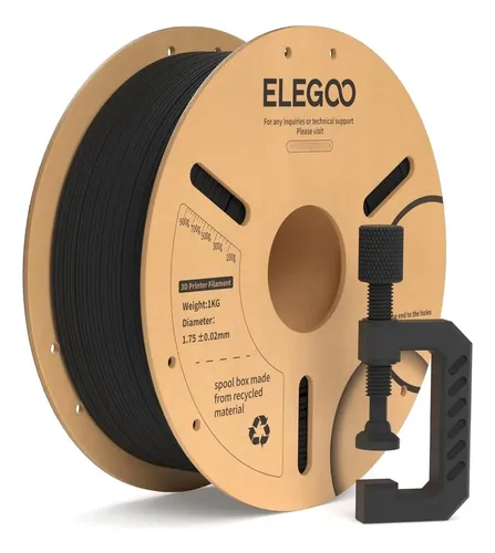 Filamento Pla-cf Elegoo De Fibra De Carbono De 1,75 Mm Para