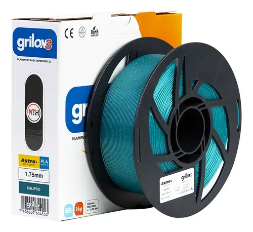 Filamento Pla Astra Glitter 1.75mm Grilon3 1kg