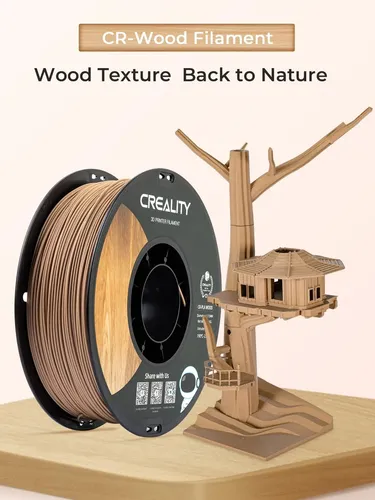 Filamento Pla Creality Wood 1.75mm 1kg Acabado Madera