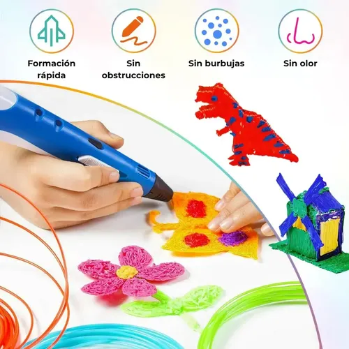 Repuesto Filamento Lápiz 3d X 200mts – 20 Colores Surtidos Multicolor