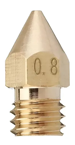 Nozzle Bronce 0.8mm Hotend Mk8 M6 1.75mm Impresora 3D Compatible Anet A8 Creality Ender Prusa