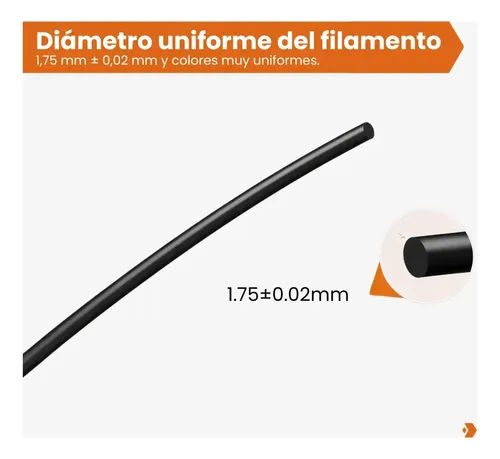 Filamento Pla Matte Toolbox 1.75 Mm 1 Kg Para Impresora 3d