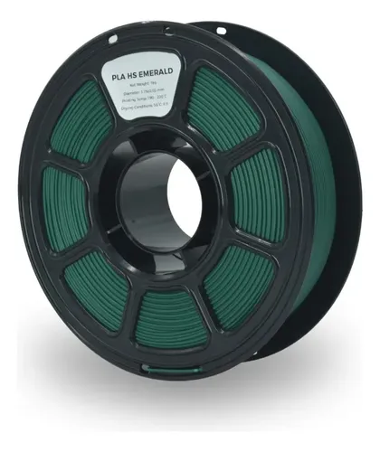 Filamento Pla High Speed Gst3d Lite 1.75mm 1kg Impresión 3d Verde Esmeralda