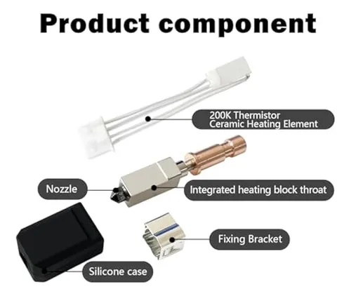 Impresión Del Kit Hot End De Cerámica De 2 X 0,4 Mm Para Kob