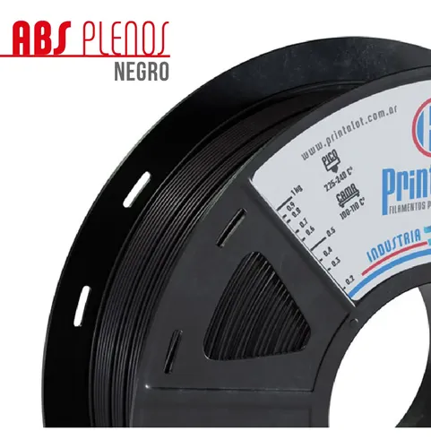 Filamento Para Impresoras 3d Abs 1,75 1kg Printalot Color Negro