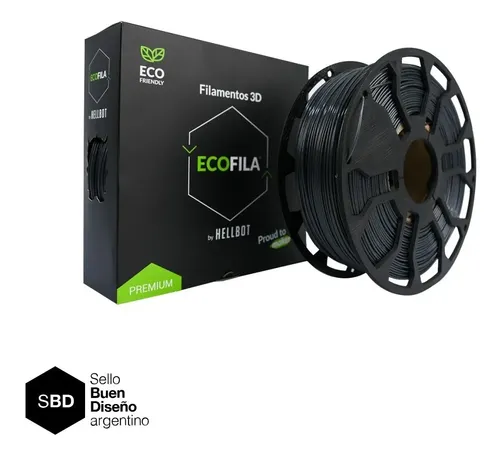 Filamento PLA Hellbot Ecofila Celeste 1.75mm 1kg para Impresora 3D