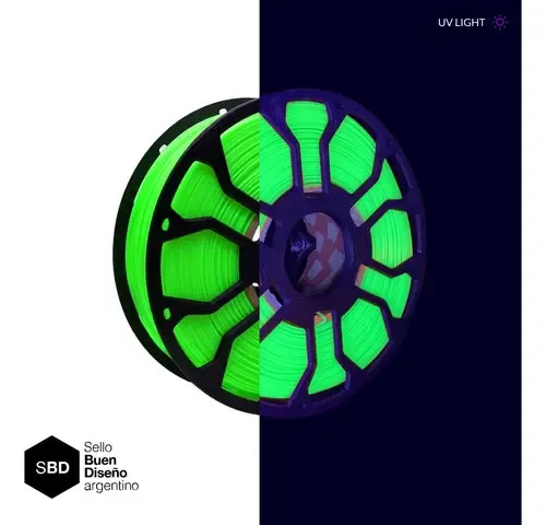 Filamento Pla Impresora 3d Hellbot Ecofila 1kg 1.75mm Verde Flúo