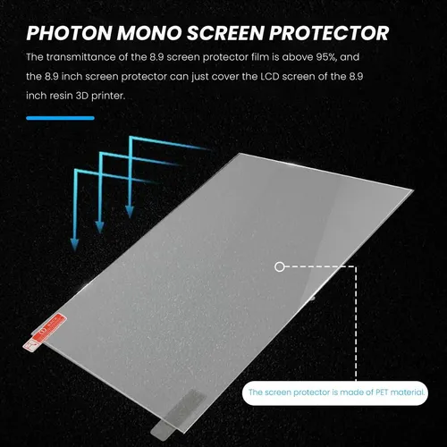 Protector De Pantalla Para Impresora 3d De Resina Lcd, 10 Un