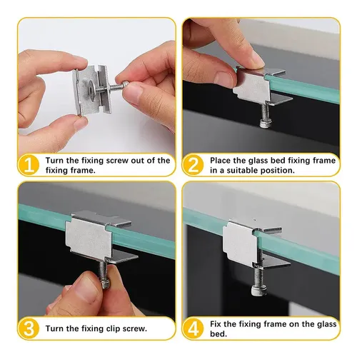 Pinzas De Cama De Vidrio De 6 Piezas Para Ender 3/3 Pro/v2/3