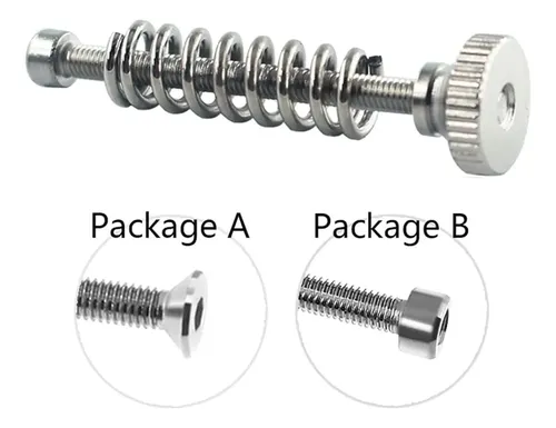 Kit 5 Piezas Nivelador Impresora 3d Tornillo M3 Resorte