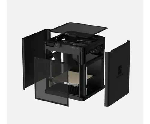 Impresora 3D Bambu Lab P1S color negro con tecnología de impresión FDM