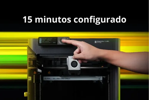 Impresora 3D Bambu Lab P1S color negro con tecnología de impresión FDM