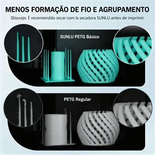 Filamento PETG Sunlu Azul de 1.75 mm y 1 kg para Impresoras 3D