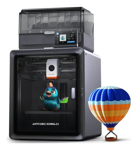 Anycubic Kobra S1 Combo Impresora 3d Multicolor Con Anycubi. Color Verde Oscuro
