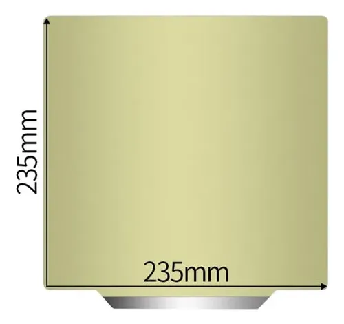 Cama Pei Gold Magnética Flexible De Acero 235-235mm