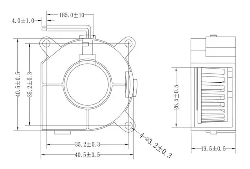 Cooler Blower 4020 24v Ventilador Impresora 3d 40x40x20