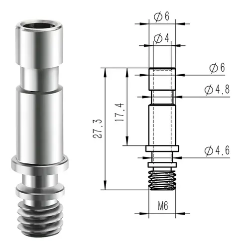 Para Kobra S1 Heatbreak Heatbreak De Acero Inoxidable Heatbr