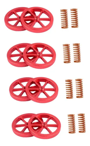 Kit 8 Tuercas Niveladoras Y Resortes Para Cama Caliente